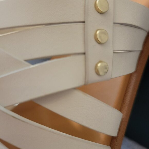 Cole Haan Womens Francie Leather Strappy Flat Sandals - Picture 3 of 8